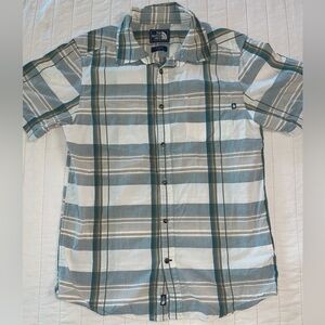 The North Face Men's Plaid Button Down Shirt 100% Cotton Small